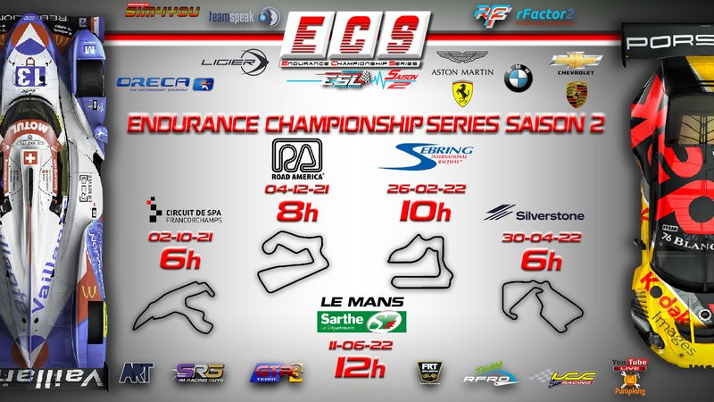 EnduranceSimra1's tweet photo. Salut a tous , bonnes nouvelles des places sont disponibles pour le GTWCS et pour le championnat d'endurance alors foncez avant qu'il ne soit trop tard 😉.
INFOS ET INSCRIPTIONS GTWCS : https://t.co/Bcnh8LYnrg
INFOS ET INSCRIPTIONS ECS : https://t.co/oVQD8cprYN https://t.co/06Lt9Gu5ww
