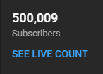 TheMasterOfLuck's tweet photo. we hit 500k subscribers on my daughters birthday.

Thank you all so much <3 https://t.co/tax6hJVI9R