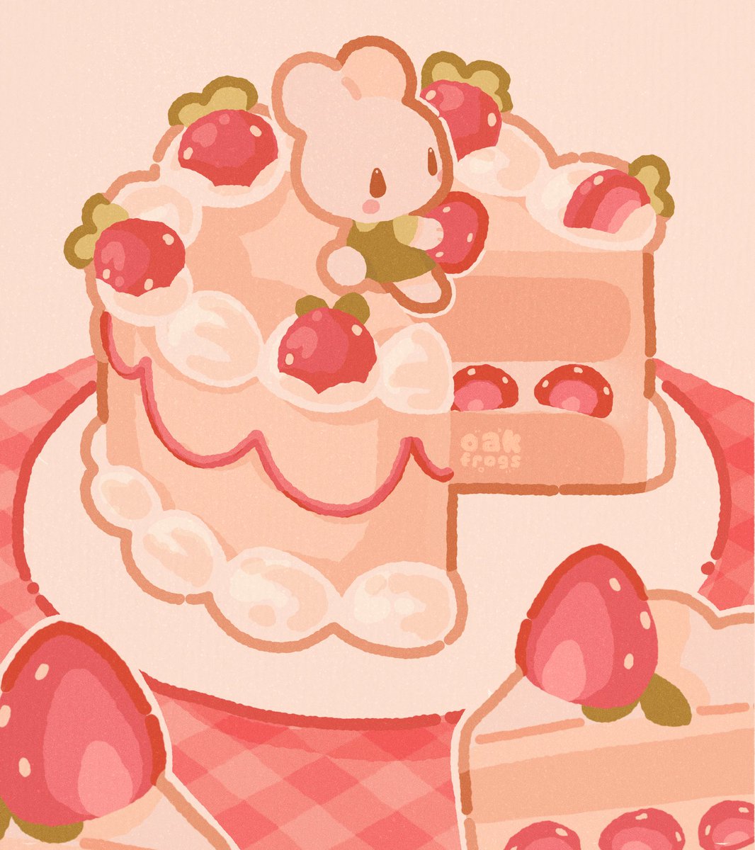 friends!! i'm sososo excited to announce our strawberry bunny patreon goodies!!! sign up before september 30th to get all these goodies + more!!!🐰🍓 