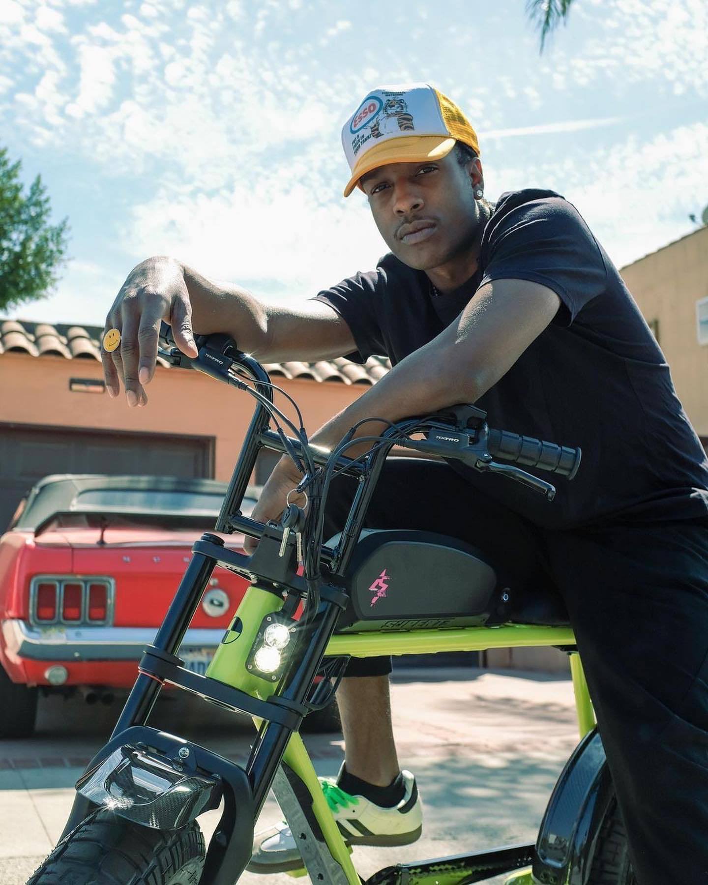 A$AP ROCKY OUTFITS on "ASAP in Adidas Samba , Riding a Supre73 E-Bike https://t.co/s2CvYDeQOH" / X