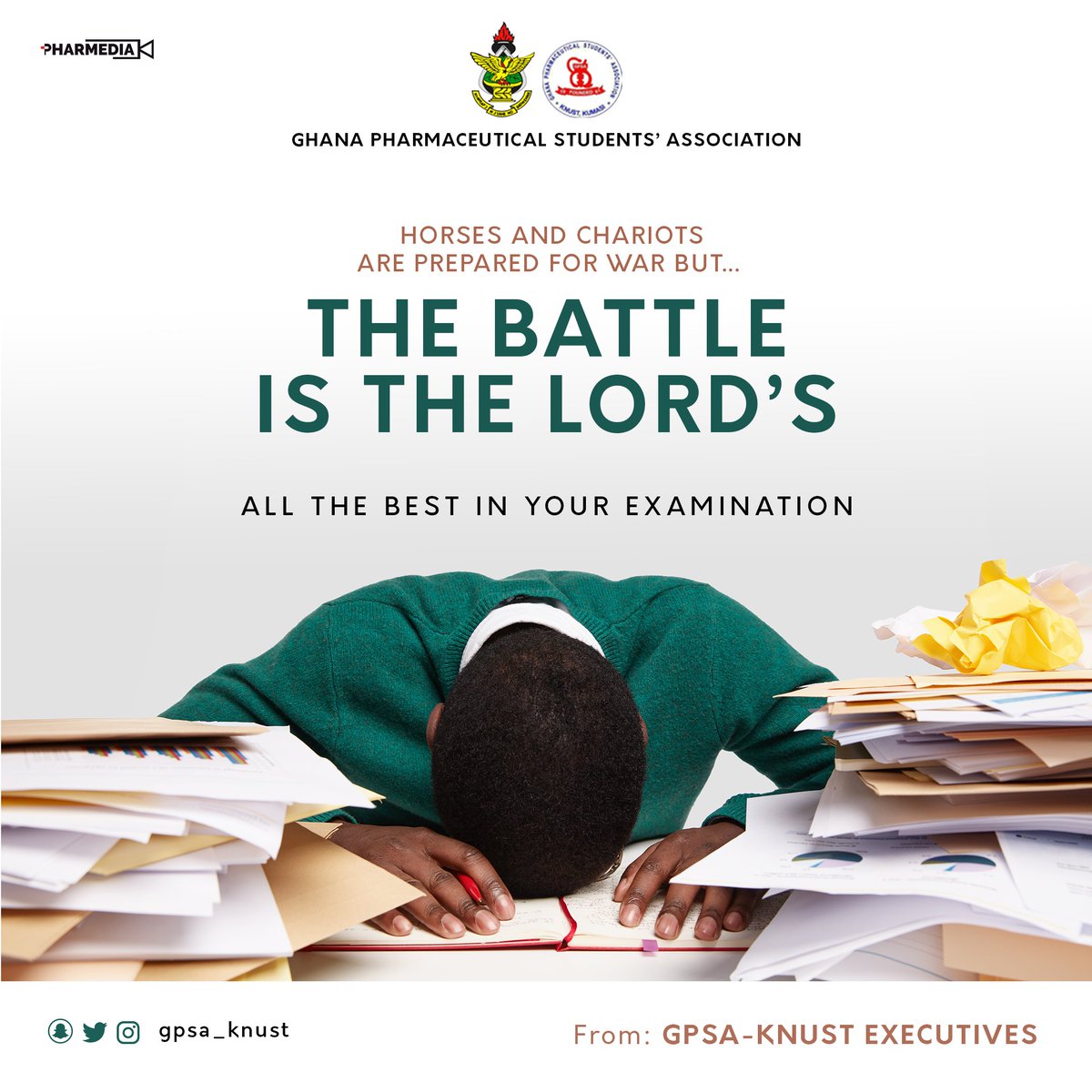 gpsa_knust's tweet photo. ALL THE BEST PHARMILY 😇
     ~From GPSA-KNUST EXECUTIVES 

POWERED BY PHARMEDIA 📸 https://t.co/6uwAHa1HP2