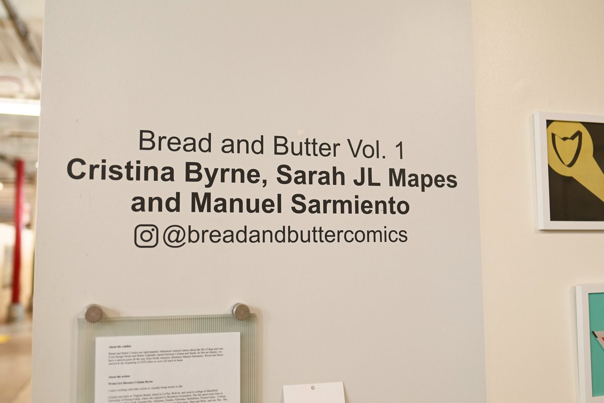 BandBComics's tweet photo. Bread and Butter Vol. 1 currently is showing at the @lowemillarts in Huntsville,AL till September 25th.

#comics #pets #dogs #cats #humor #huntsvilleal https://t.co/H3DMSVnXcs