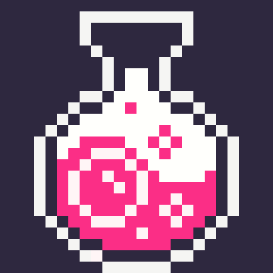 DalasKingora's tweet photo. Day 5 of septembit! Potion
Made in #pixelstudio Mobile

#pixelart #pixelartist #semptembit 
@septembit/@Saultoons
 #map #digitalart #3colours #twitterchallange
(yes I forgot to post it the first time) https://t.co/ZcSGuseob0