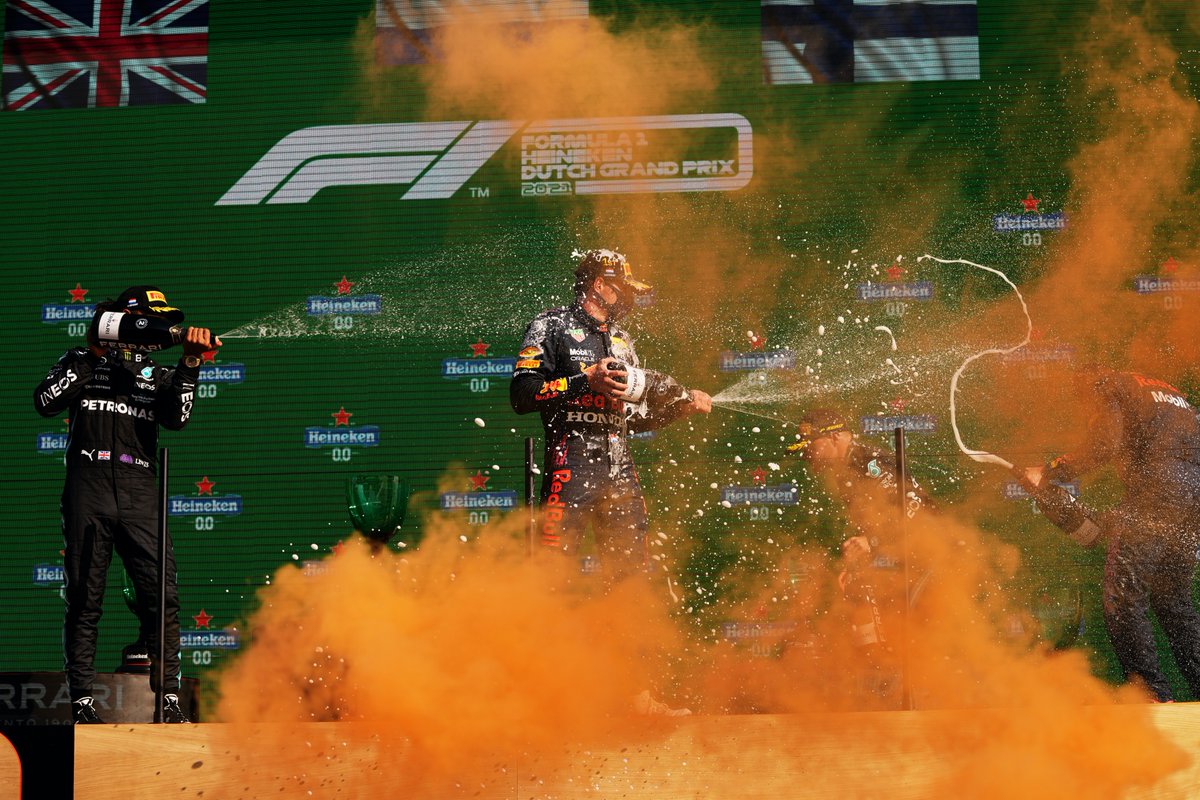 F1's tweet photo. Unforgettable 

#DutchGP 🇳🇱 #F1 https://t.co/411QggPrN4