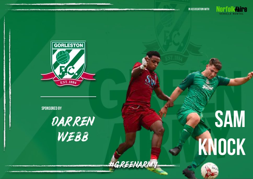 gorlestonfc's tweet photo. ➡️Kyle Ingram (@Kyle_ingram_)
Sponsored by Windmill Sports Bar &amp; @GorlestonFCnews)

➡️Christy Finch (@cfinch_10), Sam Knock (@SamKnock01) &amp; Luke Goreham (@Lukegoreham)
Sponsored by @betterwebby 

#greenarmy🟢 https://t.co/2DnLA17any