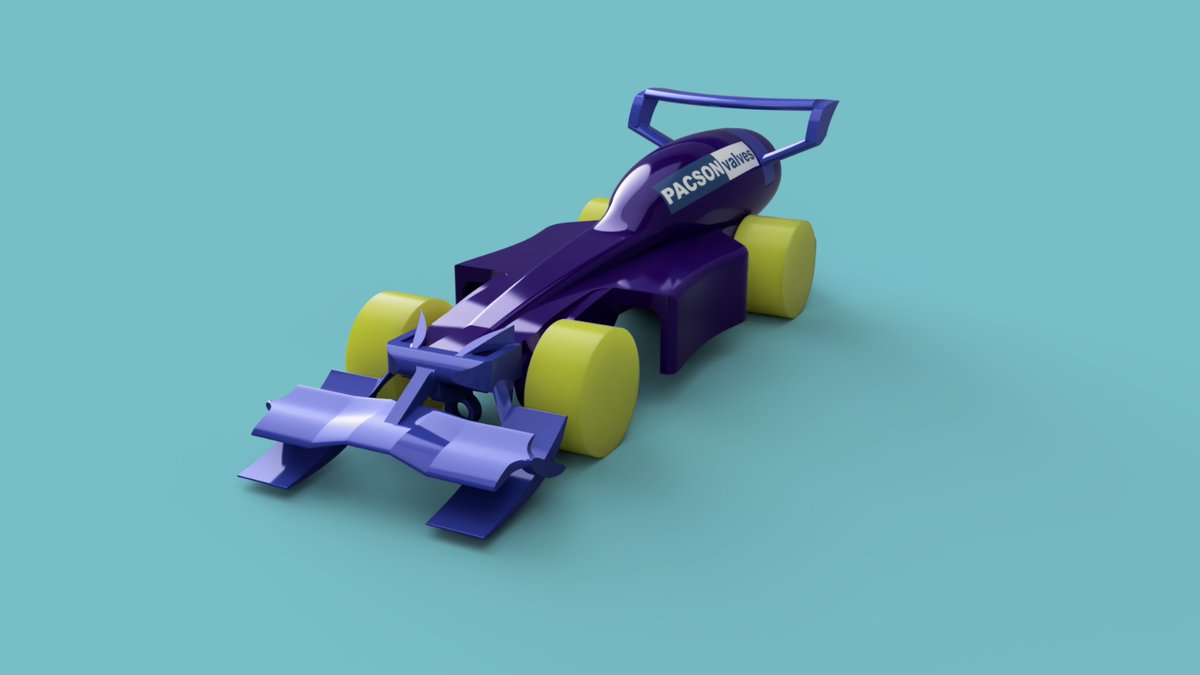 PacsonFusion's tweet photo. The first render of one of the final car models, a few more changes to the wings and it should be ready to race. See you all there! #f1inschools #f1inschoolsuk #render https://t.co/vek8VVGx8K