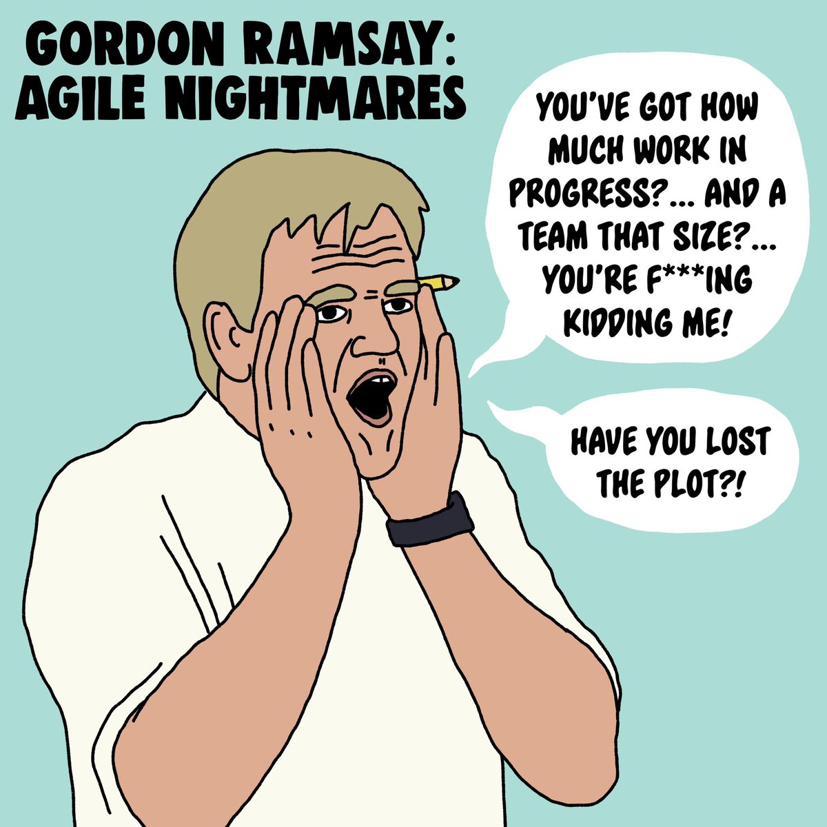I’ve become transfixed by the idea of Gordon Ramsay doing a show about Agile team nightmares where he’s an agile coach. Each episode he shouts at a new team until they start shipping good stuff https://t.co/i1sdrvL5Lf