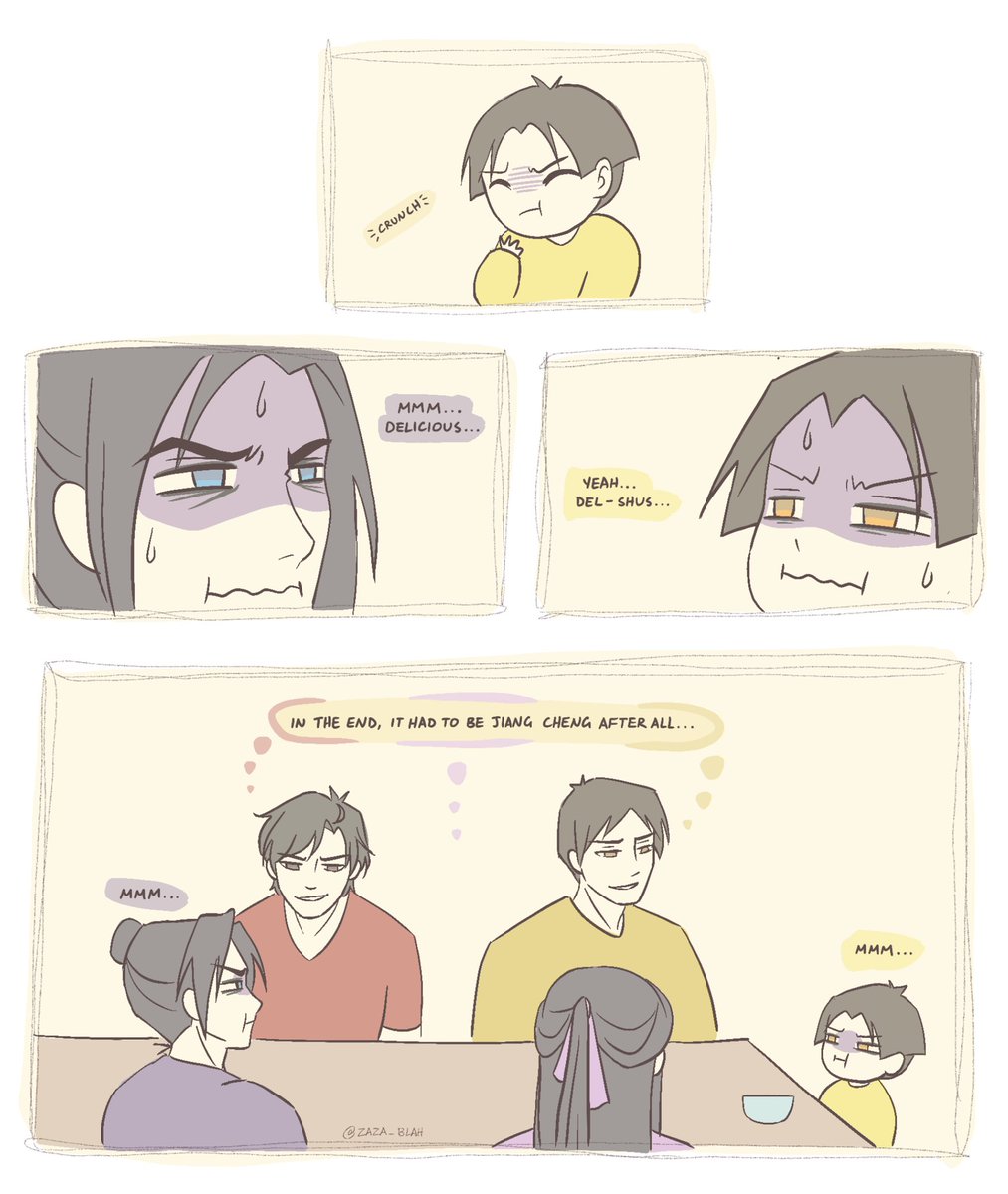Jin Ling is at that age where he copies everything his Jiujiu does, and Jiang Yanli is prepared to take advantage of that.