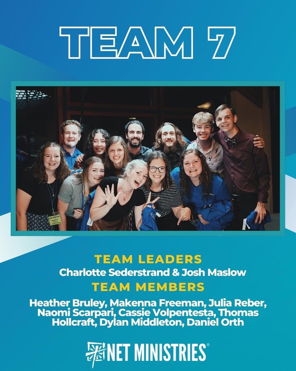 cass_volp's tweet photo. Team 7!!💙 #team7 #netministries #theresnothinglikenet https://t.co/FP1ldZ19v9