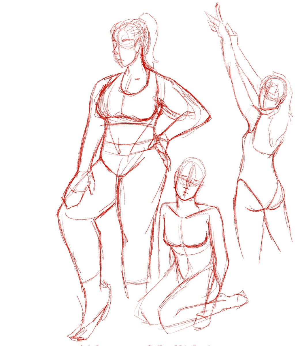 Been trying to do more body types and poses ¯\_(ツ)_/¯
