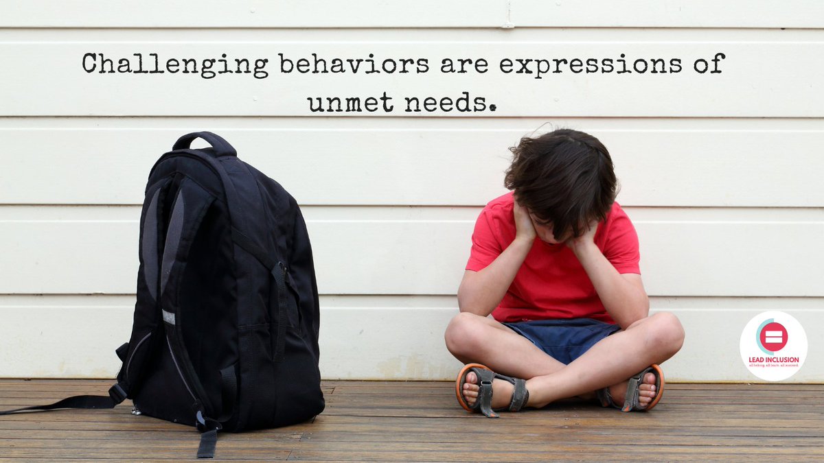 ❤️Instead of seeing challenging behaviors as a manipulation, let's see them as expressions of unmet needs, and help students learn to have those needs met in better ways. Empathy and compassion are the key.  #LeadInclusion #edchat #spedchat #successforall