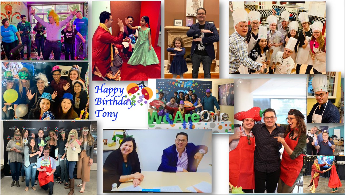 VarshaKanwar's tweet image. Wishing you a very Happy Birthday 🎊 🥳🎉 @tcolon and a Blessed 🍀 year ahead. Hope you are enjoying the long weekend celebrations. We are grateful for your leadership and for your humanity (&amp;amp; of course for making work so FUN). #WeAreCisco #ExampleIsLeadership #ThrowbackPics
