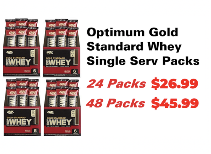 WHILE SUPPLIES LAST Get a 24 pack - single serving size - #OptimumNutrition GOLD STANDARD Whey for only $26.99 at DPS Nutrition with coupon DPS10

Save more - get a 48 pack for only $45.99

Order now ->  https://t.co/mjUcP3r8St #TrueStrength @Team_Optimum https://t.co/N9j4joS209