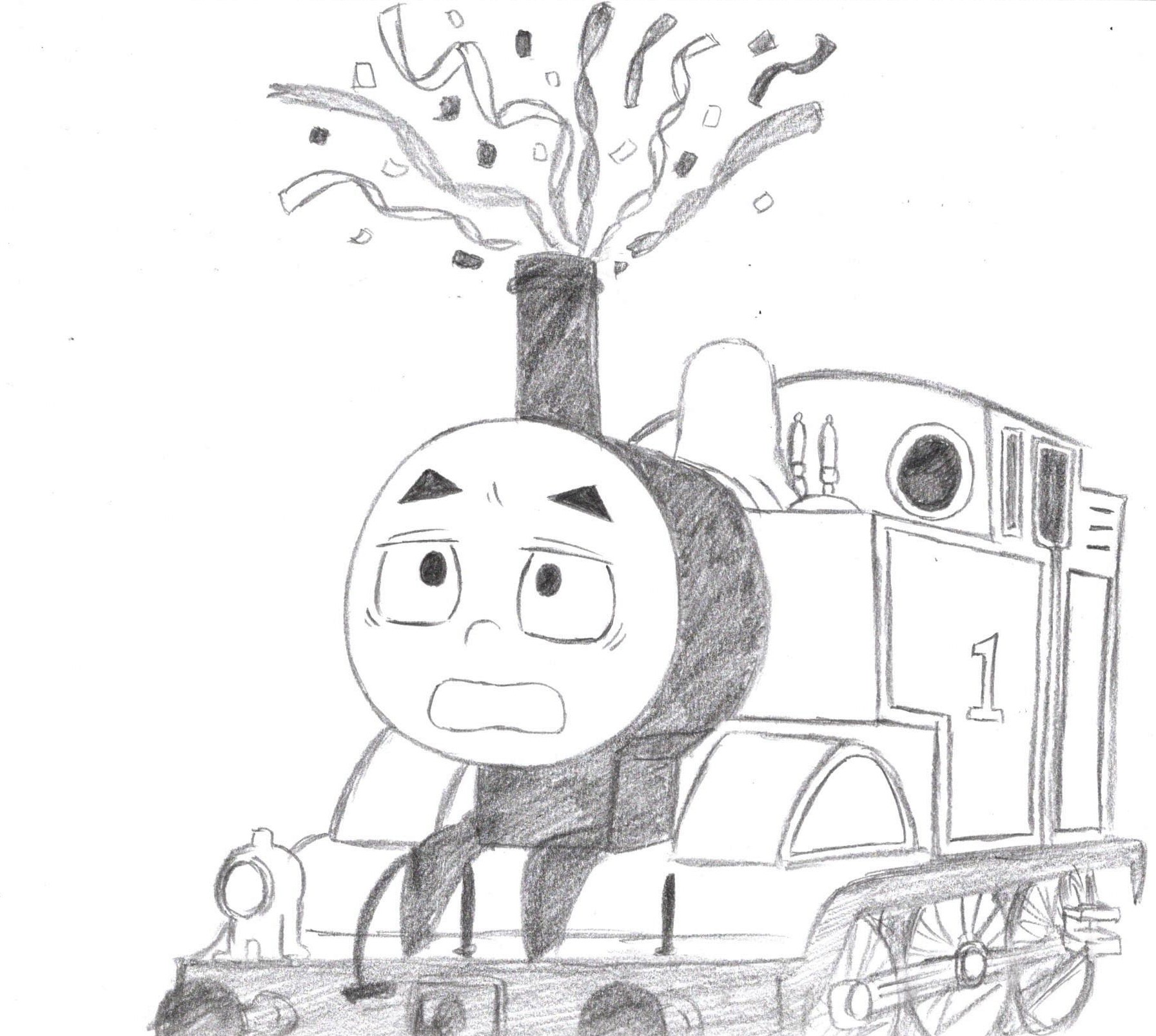 きかんしゃトーマス落書き2 Twitter