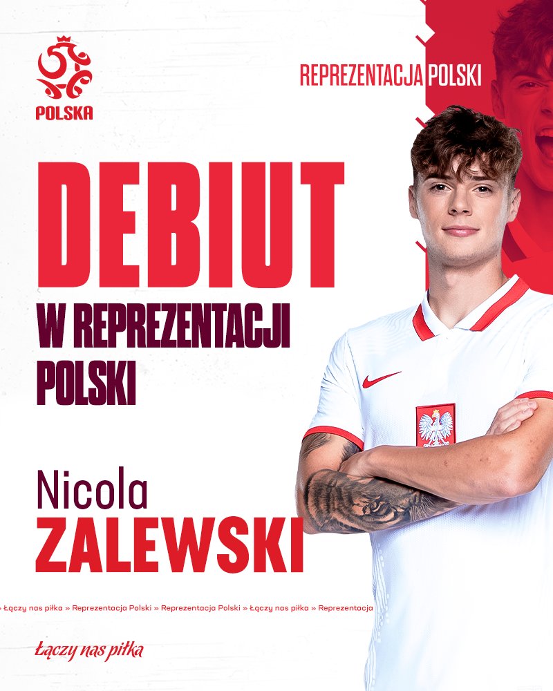 LaczyNasPilka's tweet photo. Mamy kolejny debiut w reprezentacji Polski! 

⬇ Tymoteusz Puchacz
⬆ Nicola Zalewski
_____
66' #SMRPOL 🇸🇲🇵🇱 1:4 https://t.co/IhNYfhDyBg