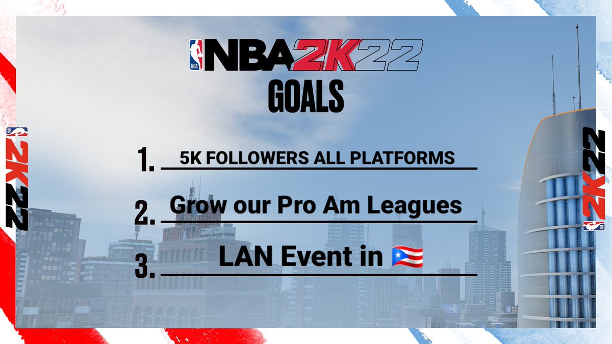 playbga's tweet photo. Our goals for @NBA2K
โ Time to get to work
#nba2k22 #playbga https://t.co/ivvWuIwViW