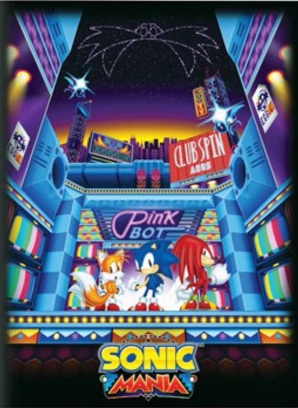 OFFICIAL Sonic Mania Plus Glow in the Dark Poster Sega Hedgehog Tails  Knuckles