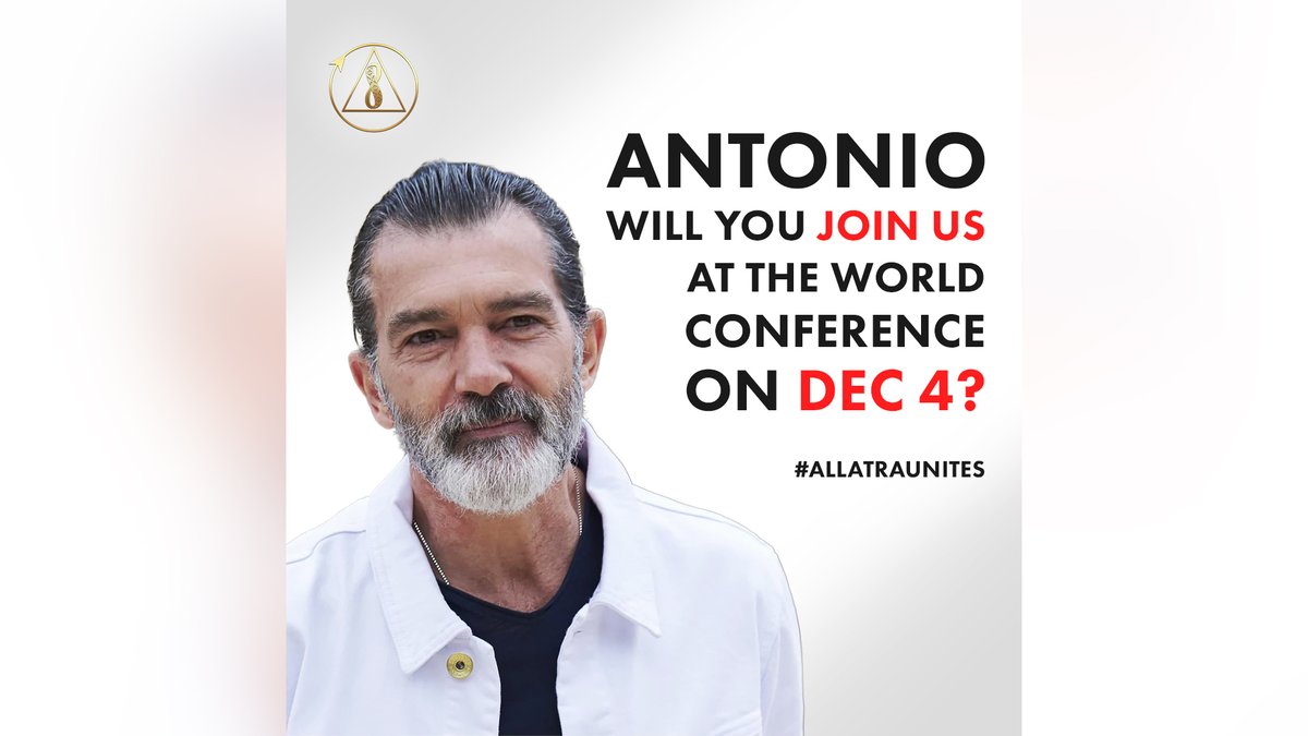 Invitation for Antonio Banderas to the conference "GLOBAL CRISIS. TIME FOR THE TRUTH" on allatraunites.com