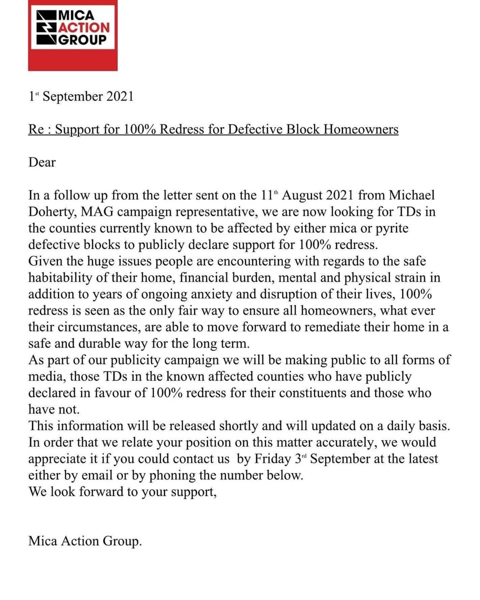 rosieed's tweet image. This is the very last time we beg. The very last time we explain what we need. The very last chance for government to do what is right. If they don’t meet our needs with the next announcement - the gloves are off. @micaactiongroup @PaddyDiver4 #micaredress @DarraghOBrienTD