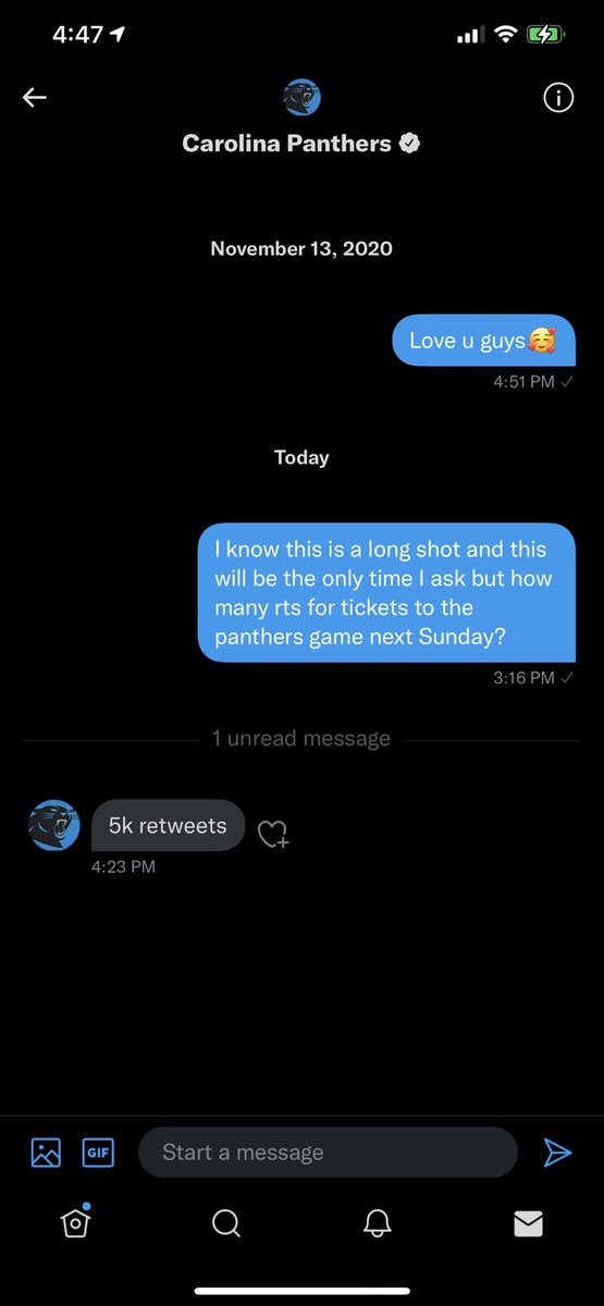 YO LETS MAKE IT HAPPEN <a href="/Panthers/">Carolina Panthers</a>
