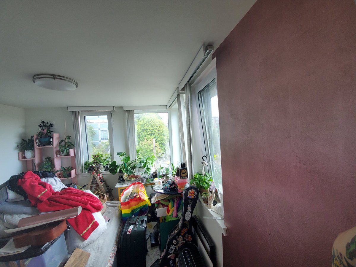 NerdRage42's tweet photo. If you're curious, this is how much coverage you get w 1 roll ($34) of the @Target #Project62 peel and stick wallpaper. I have another wall with windows that I want to cover on the left side that's about the same coverage needed. Guessing this will cost me over $100 to complete. https://t.co/L8SIZ9aNVo