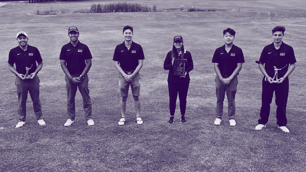 NYUAthletics's tweet image. MGOLF | Violets win at St. Lawrence Invitational! The men set a new program standard shooting 281 in Round 2. Jorge Montero captured the individual title &amp;amp; Joseph Burlison took second place 👏⛳️

Round 1 recap:
gonyuathletics.com/news/2021/9/4/…

Round 2 recap:
gonyuathletics.com/news/2021/9/5/…