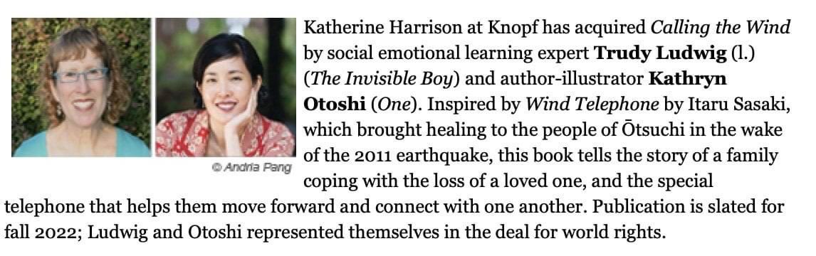 <a href="/SecondSteinberg/">Mrs.SteinbergLT</a> @shelleyhegedus <a href="/KathrynOtoshi/">Kathryn Otoshi</a> ‘s book One is also one of my favorites! BtW she &amp; I are collaborating on a new #picturebook: Calling The Wind!