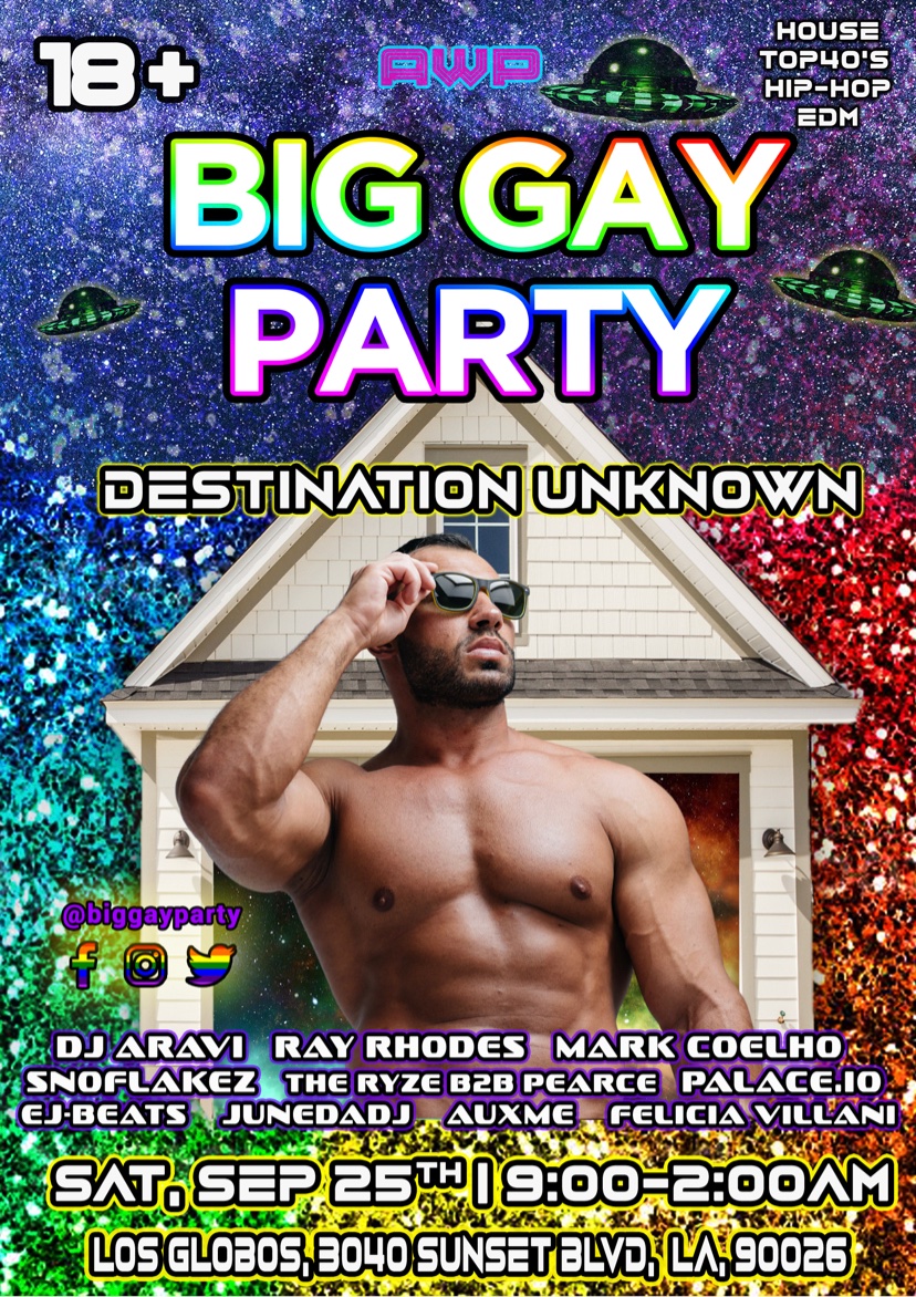 BigGayParty's tweet image. September 25th. See you there 🥳 #party #biggayparty #gayinla

eventbrite.com/e/big-gay-part…