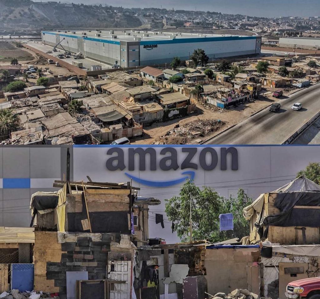 The most dystopian image of the year award goes to the new amazon building in mexico