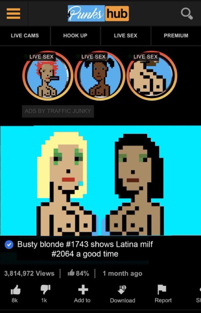 OnlyPunksETH's tweet photo. OnlyPunks get down. Do you?  Tag someone you’d show a good punkin time. #onlyfans #PornHub #cryptoart #NFTs #cryptopunks #BAYC #Crypto #cryptotwitter #NFTCommunity #NFTs #pixelart #punks #8bit https://t.co/LCKImbsULp