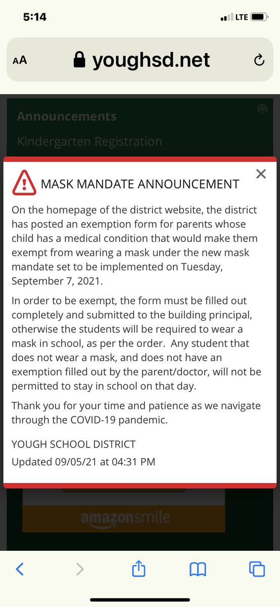 bach_kenneth's tweet photo. @GovernorTomWolf well at Yough School district a form can be filled out to get out of the mandate. Please help. I am on the board and oppose this action. How is it ok to change the medical form just to get around the mandate? https://t.co/bYwDAYu4BJ