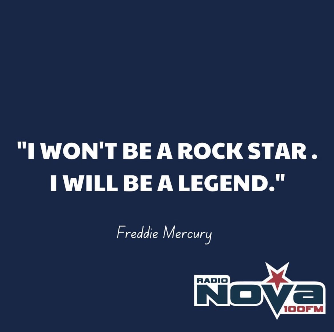 \"I won\t be a rock star. I will be a legend.\" Happy Birthday, Freddie Mercury. 