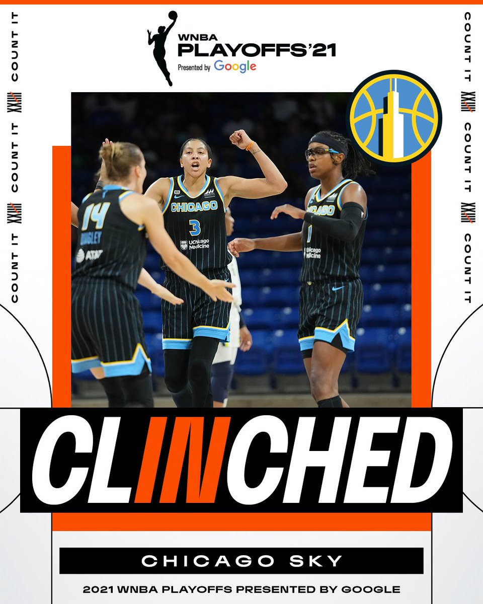 BaskElleBall's tweet photo. #PlayoffsWNBA 

🟣 Le Sky de Chicago est officiellement qualifié en Playoffs 💥🔥
C'est la sixième équipe à le faire cette saison 🤓😎

📷 @WNBA 

#WNBA #WnbaFr #Baskelleball #BLB https://t.co/id4Z5UZ1iw