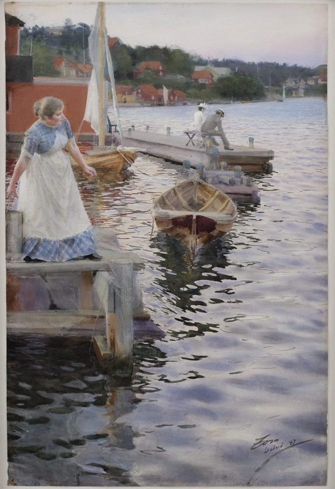 Anders Zorn, Waves Lapping europeana.eu/portal/record/… #nationalgalleryofdenmark #smkmuseum