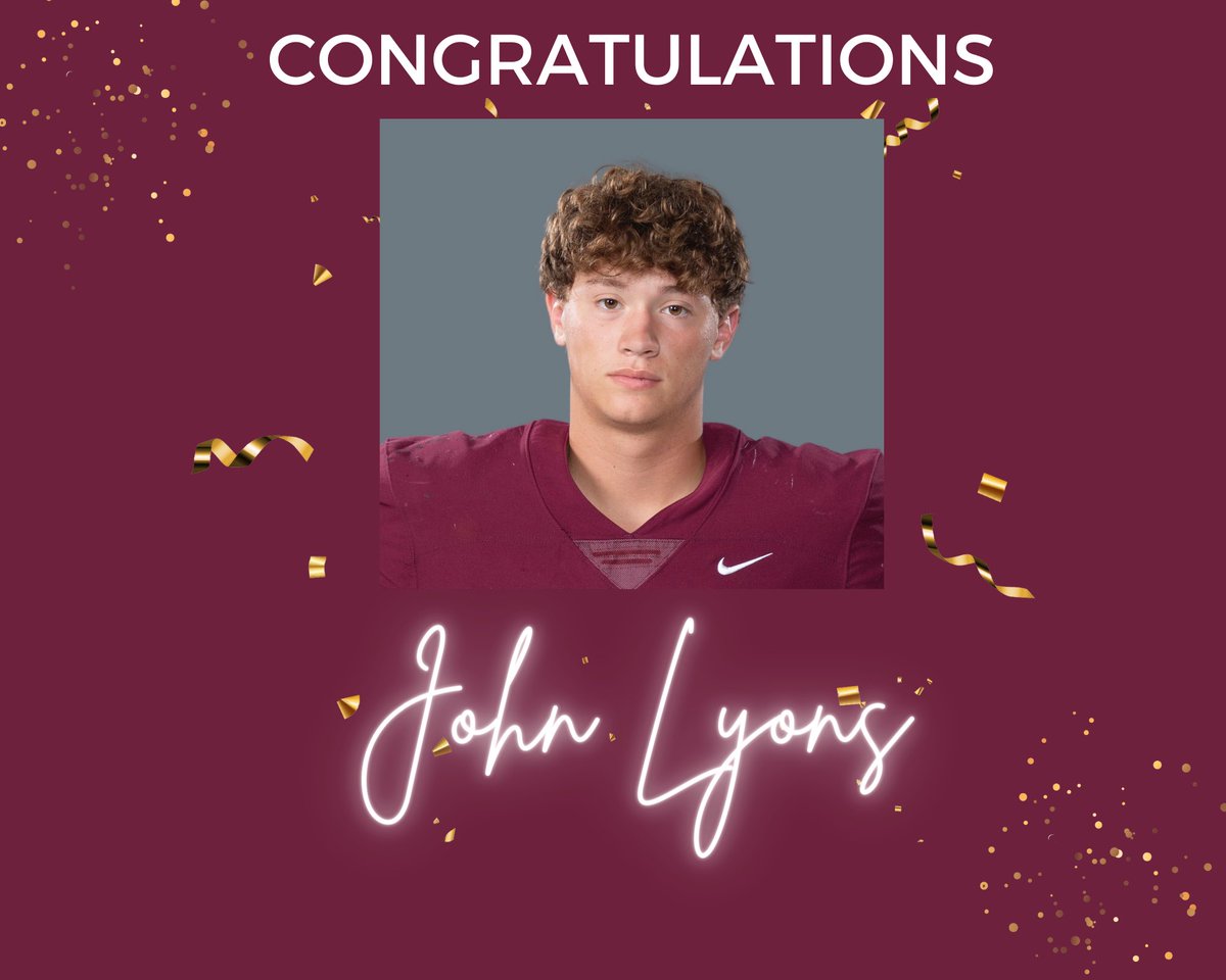 Congratulations to our very own John Lyons for being named a PSHS Student Athlete of the Month for August! #LiveAsOne