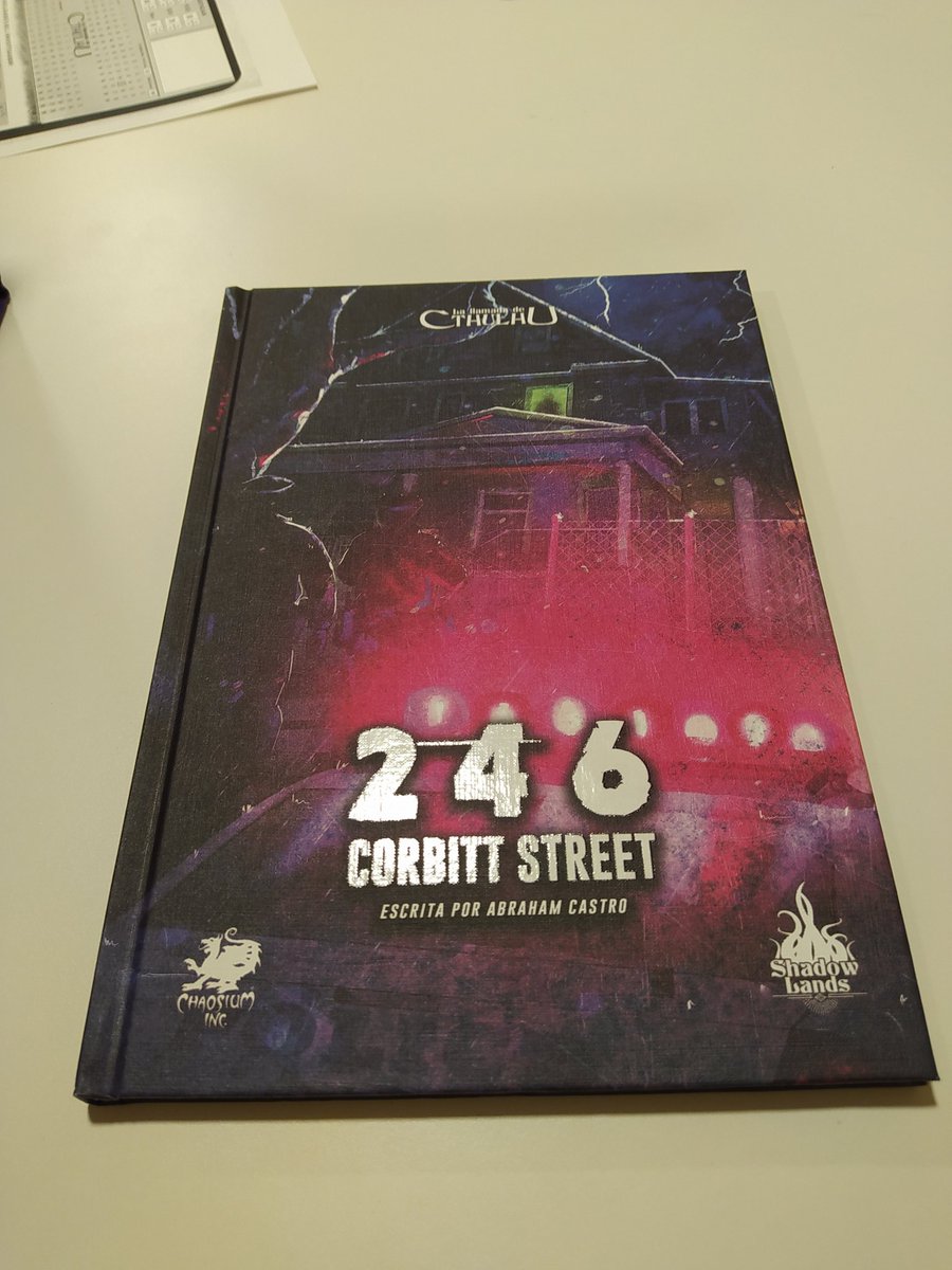 Aldaranae's tweet photo. Hoy hemos tenido la última sesión de la aventura 246 Corbitt Street de @Shadowlandsed  con unos jugadores de lujo. Nos hemos reído un montón. Hacía tiempo que no dirigía una aventura y lo he disfrutado. Han sido 4 sesiones estupendas.
¡Ahora a preparar la siguiente! https://t.co/5PyBkDSpph