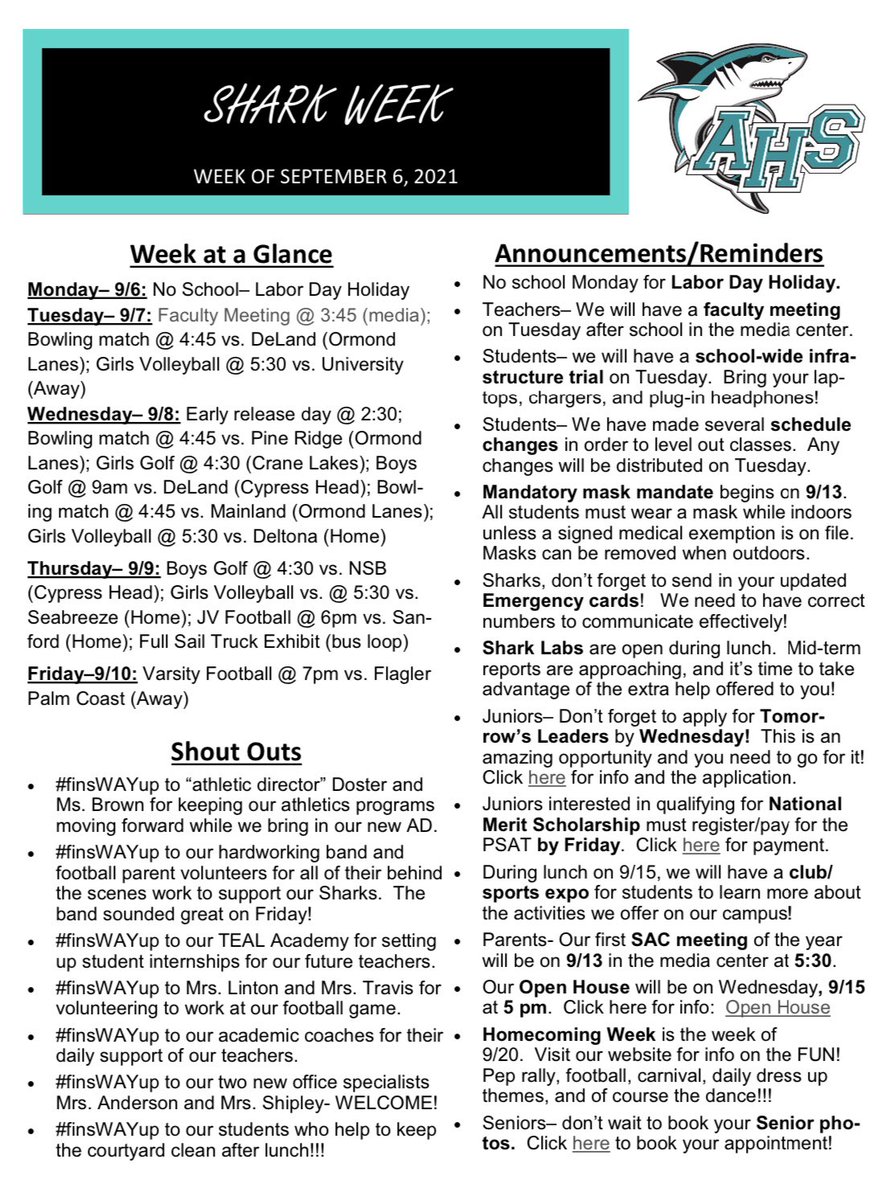 Shark Week Newsletter - check it OUT👀🙌🏼🦈