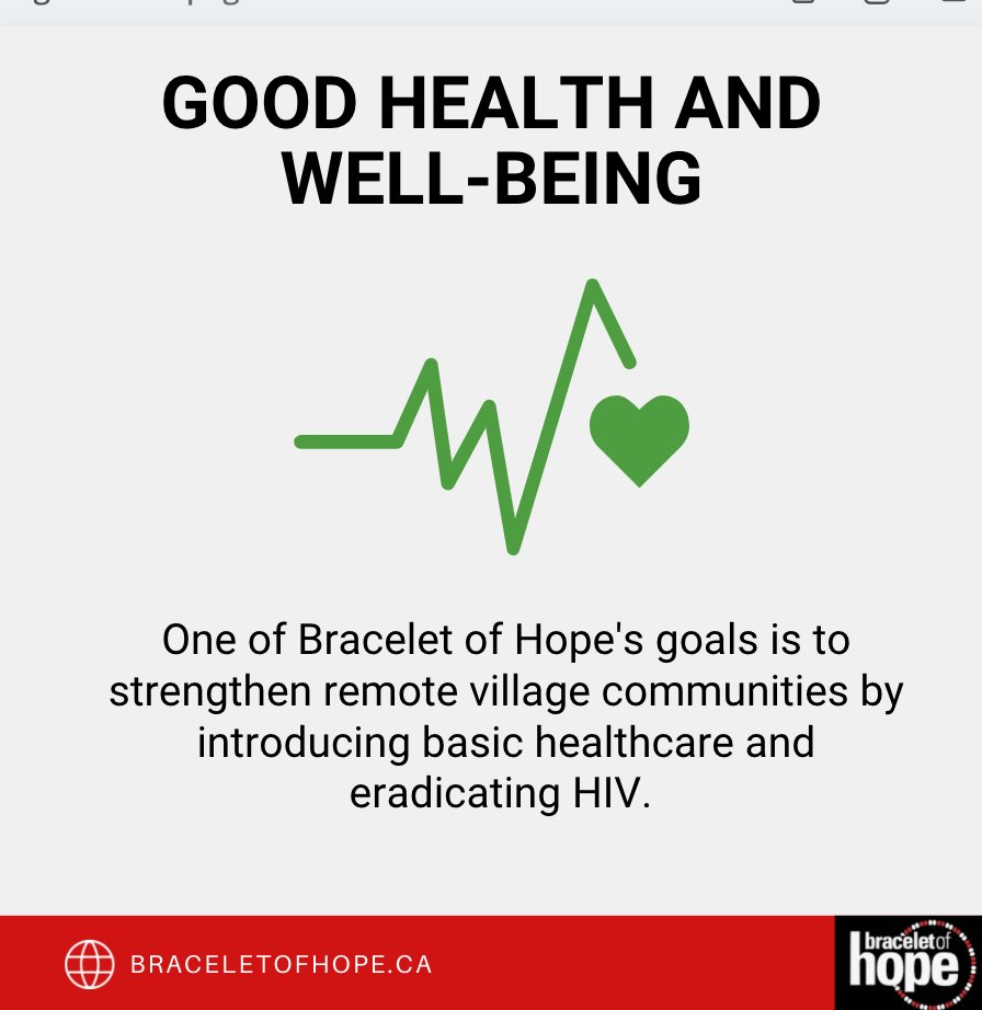 Bracelet_Hope's tweet photo. The Sustainable Development Goals were designed by the United Nations to achieve a better and more sustainable future for all! Swipe to learn about how Bracelet of Hope aligns with these goals! https://t.co/kHxHVgUNps