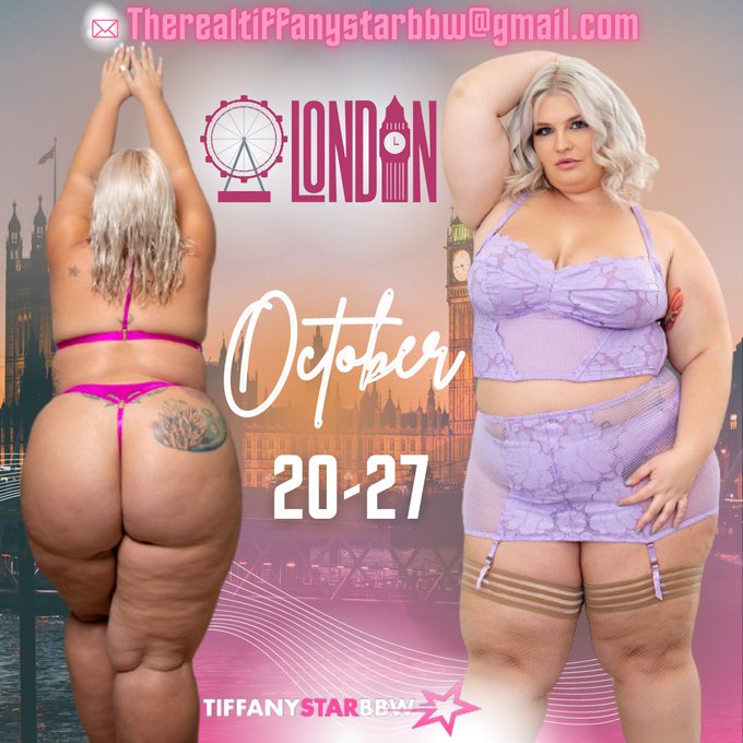 London here I come! Email to book your time with me! Therealtiffanystarbbw@gmail.com https://t.co/J0<a href="/tag/sexisgreatbuthaveyou"class="tags"><span>#sexisgreatbuthaveyou</span></a>