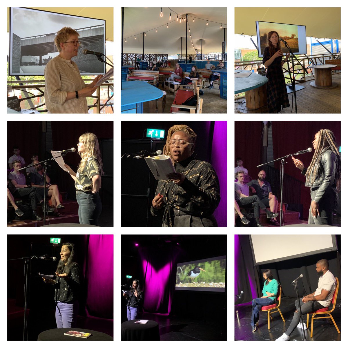 Some action shots from todays’s Words and Voices poetry events for the @warwickengages #ResonateFestival - there were simply too many fabulous collaborators to tag and thank here but a special thanks to @reinventioncath for her calm support throughout the day