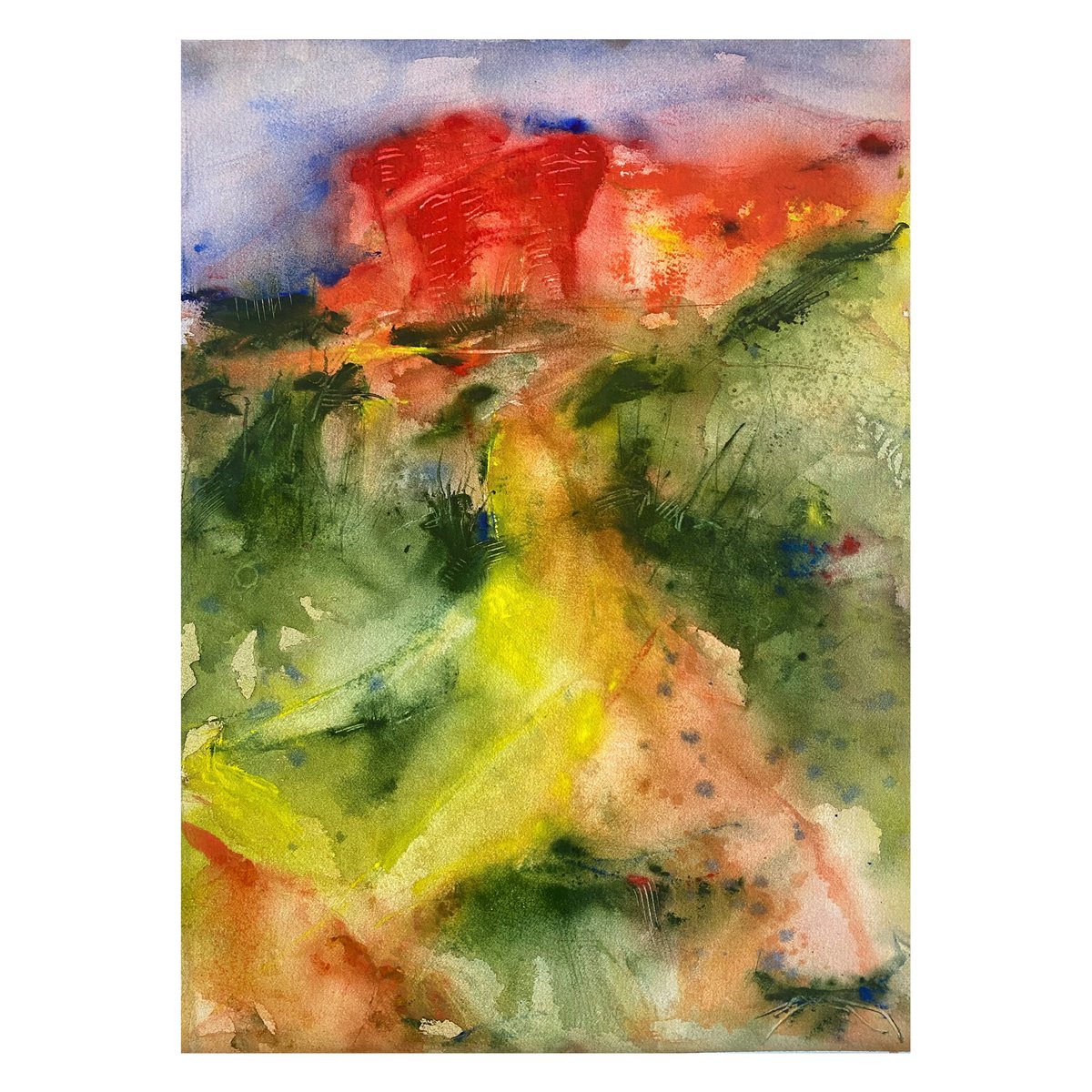 madaca's tweet photo. Finished a couple more abstract watercolor paintings today. Here one. #watercolorpainting #abstractlandscape #abstractart #watercolor #landscape https://t.co/TB1JRny6p4