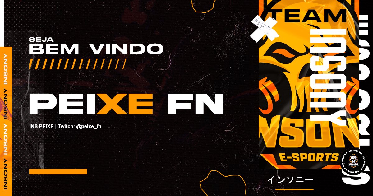 [#Fortnite] 

Boa noite e boas vindas pro novo manager e criador de conteúdo da line Insana de Fortnite.
Bem vindo @fn_peixe 💀🔥
Deixe seu GL para o nosso Insano!