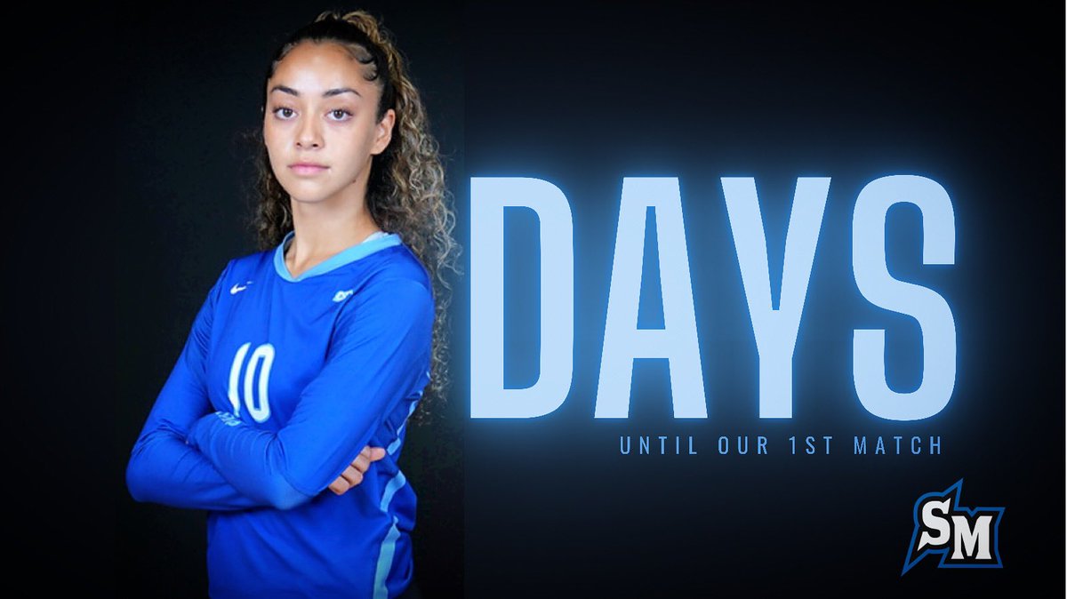 CSUSMVolleyball's tweet photo. Countdown with the Cougars โณ
Last week of tournament matches and only 1๏ธโฃ0๏ธโฃ days away from our home opener!
#bleedblue #csusmvb #csusmcougars https://t.co/ZQDD2CzkQO