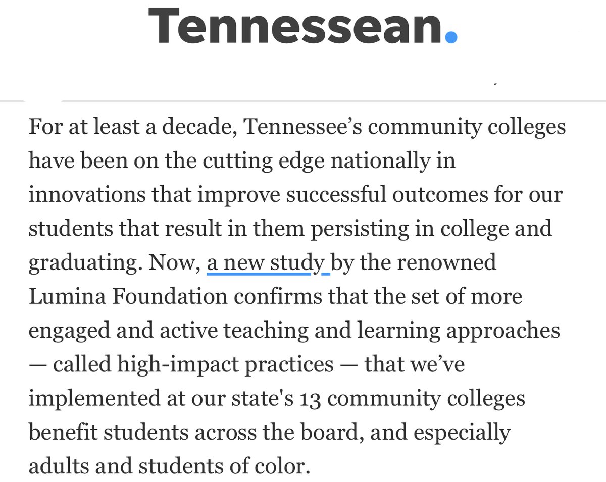 CollegeSystemTN's tweet image. In the @Tennessean, Dr. Tydings discusses #highimpactpractices, TN Transfer Pathways, &amp;amp; other programs at TN’s community &amp;amp; technical colleges, what @Columbia says “better help students choose, enter, navigate, and complete programs in fields of interest.” bit.ly/3tgLBCR
