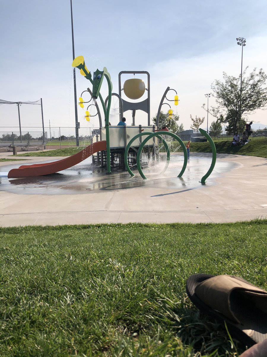 Splash pad time with my boy #fun #familytime #funinthesun