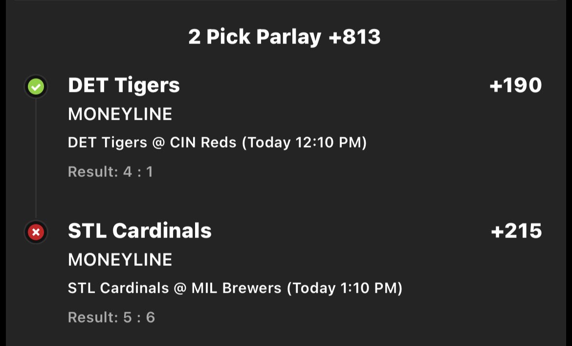 Should’ve cashed out in the 8th 🥴