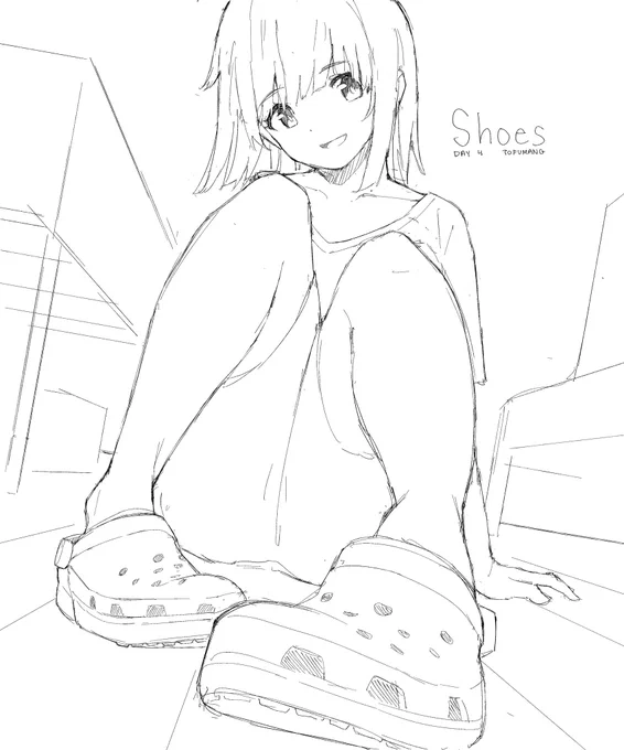 #sketchtember Day 4 - Shoescrocs are the superior shoe 