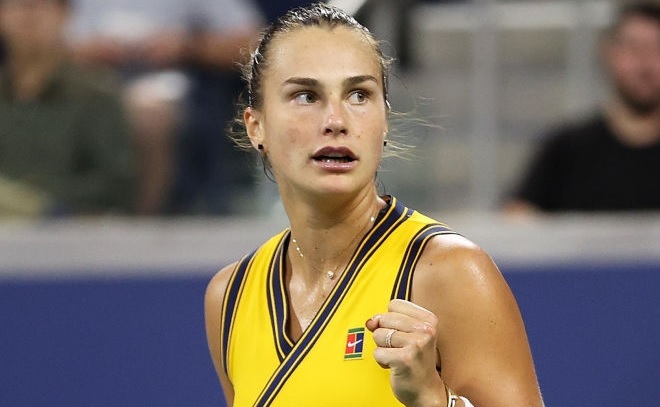 Aryna Sabalenka in action in US OPEN. Twitter