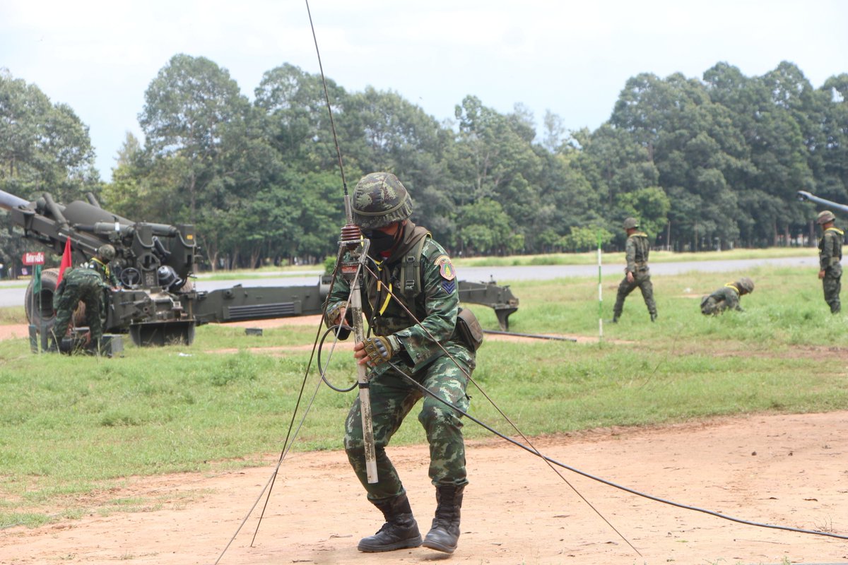 1st_Army_Area's tweet image. 'UNIT SCHOOL"
กองพลทหารราบที่ 2 รักษาพระองค์ โดย กองพันทหารปืนใหญ่ที่ 2 กรมทหารปืนใหญ่ที่ 2 รักษาพระองค์  ฝึกและประเมินผลการฝึกเป็นหน่วย ร้อย. ป.สนาม ประจำปี 2564 โดยคณะกรรมการ ทบ.(ศป.) ผ่านระบบออนไลน์ (vtc)ในห้วงวันที่ 1-3 ก.ย.64 ณ พื้นที่ฝึกภายในหน่วย