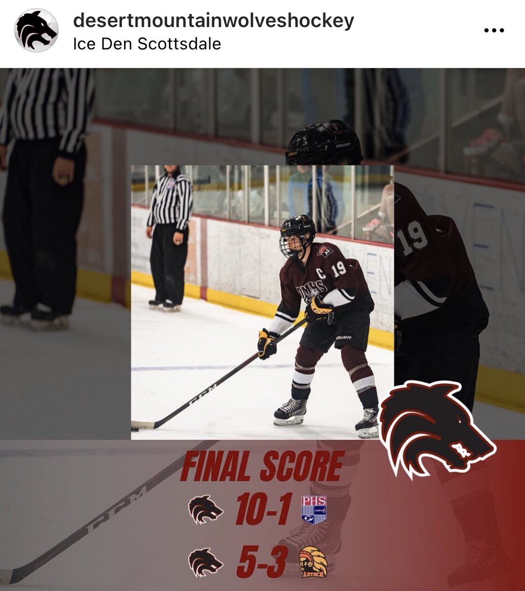 Desert Mountain Wolves Hockey tweet media